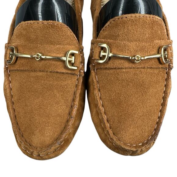Sam Edelman Womens Suede Moccasins Falto Tan Brown Horse Bit Size 5 - Picture 7 of 10